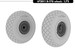 Boeing B17 wheels (Revell)