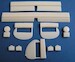 Cessna O1E/F Bird Dog control surfaces and wheels (Airfix)