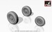 F105 Thunderchief Wheels - weighted