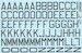 RAF Code letters and Numkbers 24"(Medium Sea Gray)