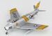North American F-86E Sabre US Air Force, FU-760, flown by Charles "Chick" Cleveland, 4th Fighter Wing, Korean War