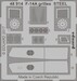 Detailset F14A Tomcat grilles -Steel- (Tamiya)
