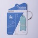 Keychain made of real aircraft skin: Airbus A320-200 XY-AGL Turquoise