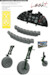 Hawker Tempest MKII Löök plus Instrument Panel, Wheels, Exhaust stacks, TFace mask and and seatbelts (Eduard)
