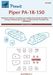 Piper Pa18-150 Super Cub Canopy wheel Mask (KP)