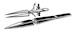 Crossed type tweezer