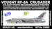 Vought RF8A Crusader (for Hasegawa F-8E) (USN VFP-62, USS Enterprise)