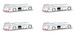 Airport Accessories Tow Truck 4 set
