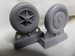 Messerschmitt BF109E wheels with Continental tires