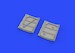 Spitfire MKVIII/MKIX Cockpit doors (2x) (Eduard)
