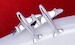 Polished Plane Shape Stud Earrings