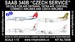 Saab 340B Czech Service (Air Ostrava, Tatra Air, CCA, Czech Airlines)