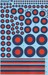 RAF Post War Red/Blue Tactical Roundels and fin flashes