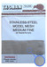 Stainless-steel model mesh (Medium fine) - small