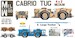 Hugh Paymover T-300S Cabrio Tug 4x2 with large Towbar (KLM, Saudi AF)