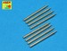 Set of 8 turned US cal .50 (12,7mm) barrels for P47 Thunderbolt