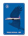 Crane in Flight - Polish Airlines LOT Vintage metal poster