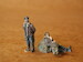 RAF Pilots at rest WW2 (2 figures)