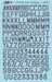 RAF & FAA Aircraft Serial Number Characters: 36" Dark Grey