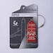 Keychain made of real aircraft skin: Airbus A320-200 XY-AGL Red
