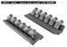 Supermarine Spitfire MKIXc rounded exhaust stacks (Eduard)