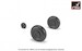 Dornier Do17M/P/Z, Do215 Wheel set with weighted tires