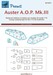 Auster AOP6 Cockpit and wheel Mask (AZ Models)