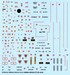 Stencils & markings Mirage 2000 B, C, D, N & -5