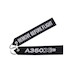 Keyholder (black) with `Remove Before Flight ` on one side and `A350XWB' on other side