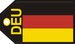 Germany flag baggage tag