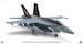 F/A18E Super Hornet US Navy, 168927/NG-200 VFA-14 Tophatters, 100th Anniversary Edition, 2019