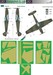Messerschmitt BF109 camouflage Mask - Early Scheme Part 2 (Airfix)