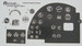 De Havilland Mosquito FB MkVI Instrument Panel Decals