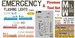 Emergency lights and tool sets for firebrigades