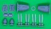 De Havilland Hornet corrected engine cowlings, spinners, props and exhausts (AZ Models)