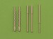 Mitsubishi A6M5 Zero armament set (7,7mm, 20mm gun barrels) & Pitot tube