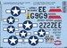 P47D Thunderbolt Nose Art ("Look, No hands" 2x, and "Eight Nifties")