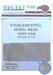 Stainless-steel model mesh (Very fine) - small