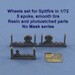 Wheel set Spitfire MKV-IX five spoke smooth tyres