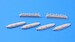 Junkers Ju88A wing racks (4) for Hasegawa