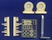 Boeing B17G Landing gear main legs and details (HK Models)