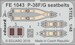 Detailset P38F/G Lightning Seatbelts (Tamiya)