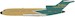 B727-100 (Flying Tigers) N935FT Polished With Stand LIMITED
