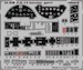 Detailset F4U-1A Corsair Interior Self Adhesive (Tamiya)