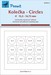 Universal self adhesive masking tape: Circles 13,5 - 14,75mm