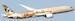 Boeing 787-9 Dreamliner Etihad Airways "Choose Italy Livery" A6-BLH With Antenna