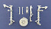 Northrop P61 Black Widow Landing Gear (replacement for 1/72 Dragon/DML)