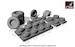 Mikoyan miG31/MiG31BM Wheel set with weighted tires