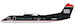 Bombardier Dash 8-Q300 US Airways Express Bombardier N326EN With Stand