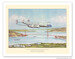 First Commercial Round-the-World Flight - Pan American World Airways - Lockheed Constellation - c. 1947 Vintage metal poster